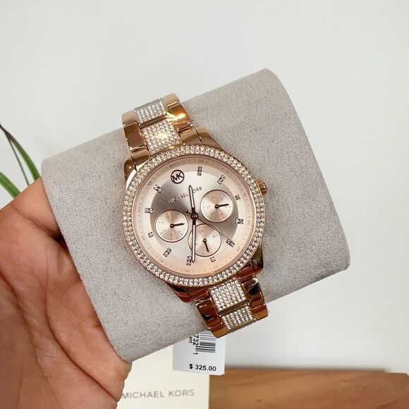 NWT Michael Kors Tibby Multifunction Rose Gold-Tone Stainless Steel Watch - Picture 3 of 9